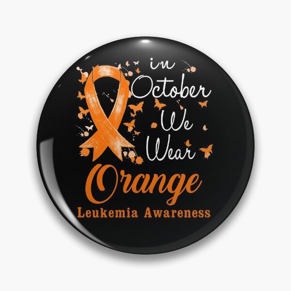 Item preview, In October We Wear Orange Ribbon Leukemia Awareness designed and sold by largellie.