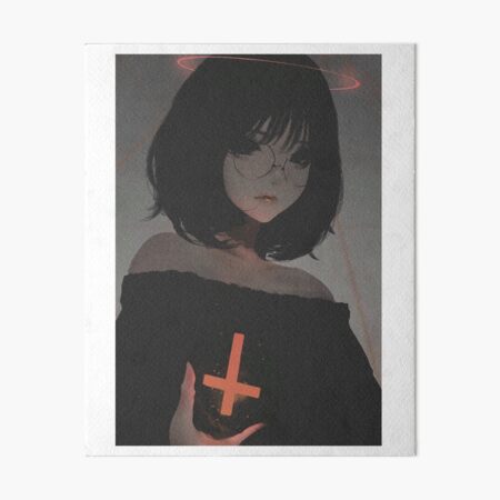 Aesthetic Anime Girl Pfp ,SAD JAPANESE ANIME AESTHETIC Art Board