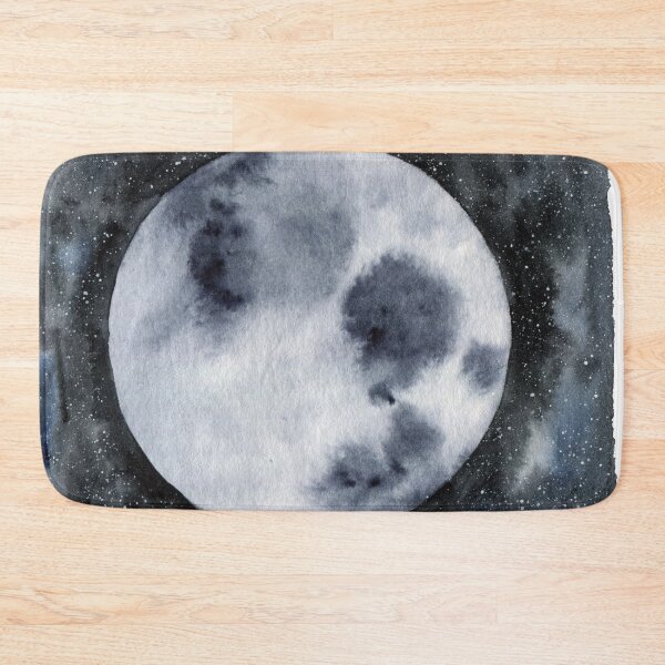 Item preview, Moon Planet From Space With Stars Painting Design designed and sold by galleasstudio.