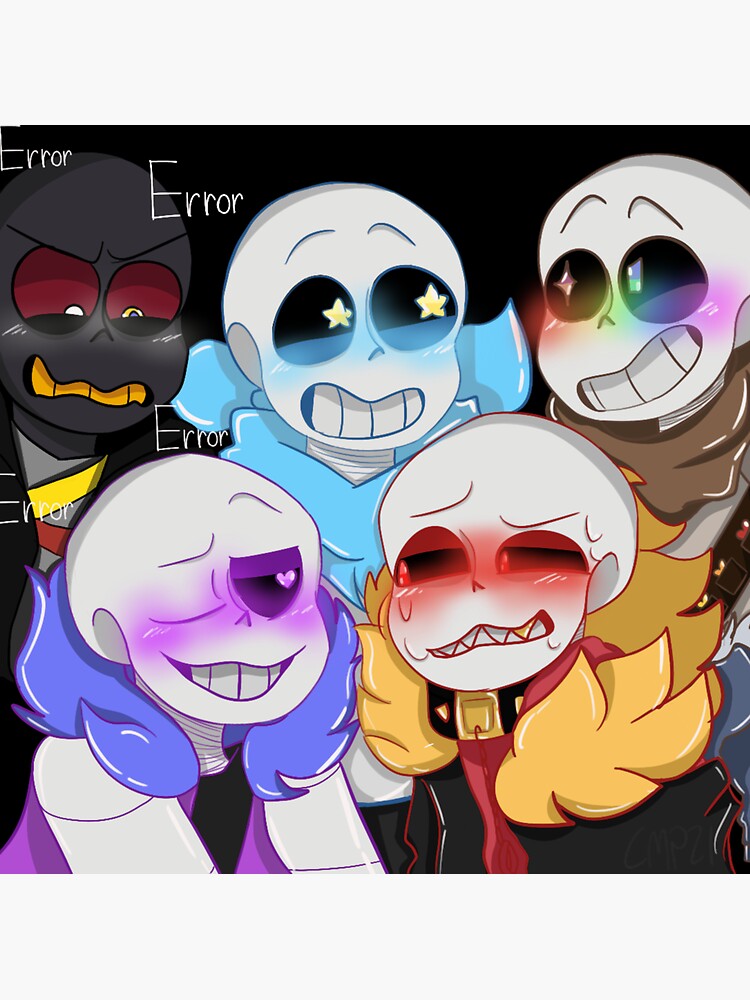 Undertale AU Stickers Undertale Underfell Underswap 