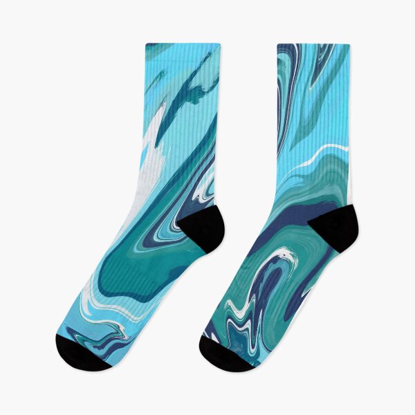 Item preview, Blueish green abstract pattern designed and sold by Cattigal.