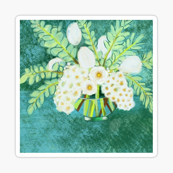 Item preview, Still-Life With White Flowers designed and sold by chelldroid.