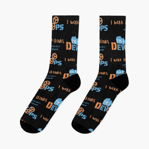 Item preview, DevOps Working in Clouds - IT Nerd Black designed and sold by IrinchiDE.