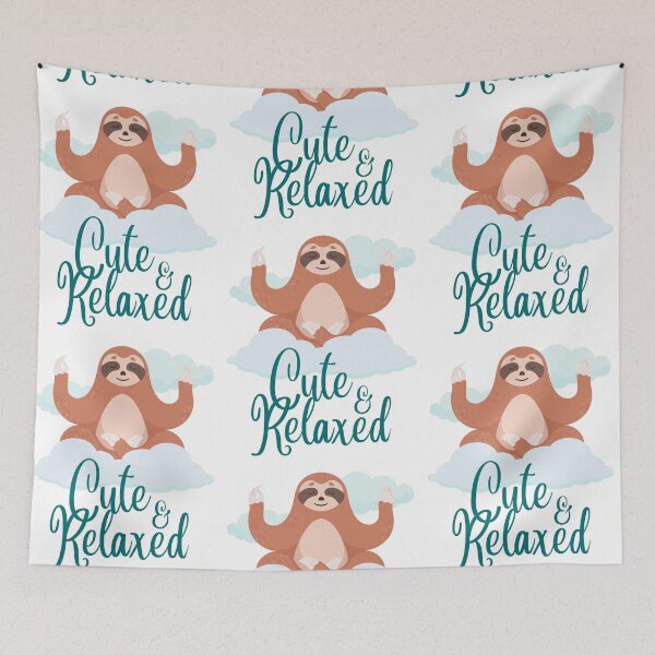 Item preview, Cute And Relaxed Sloth in the Clouds designed and sold by IslandDrip.