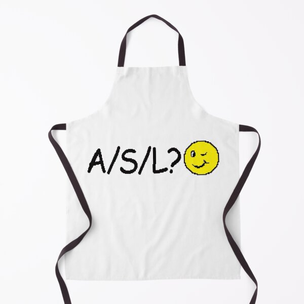 Item preview, A/S/L? - winking 8-bit chat room face ASL age sex location 90's dating designed and sold by Killer-Shirts.
