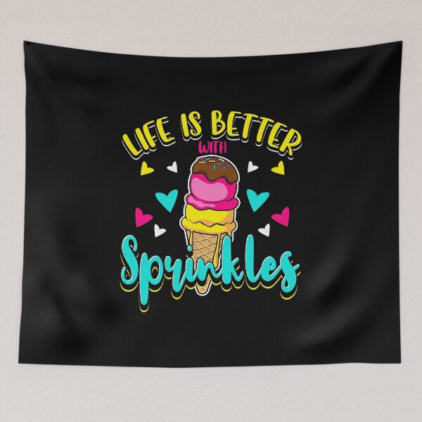 Item preview, Ice Cream Cone Lover Life Is Better With Sprinkles designed and sold by Betsytiptoe.