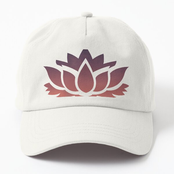 Pink Lotus Flower Large Dad Hat