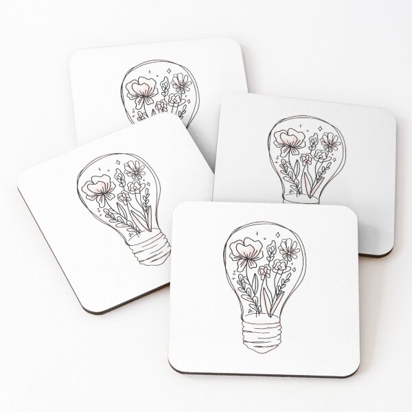 Item preview, Pink Floral Lightbulb designed and sold by Jeandabean.