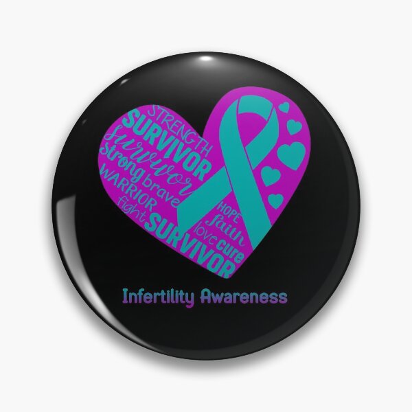 Item preview, Infertility Heart Support Infertility Warrior Fighting designed and sold by GennieShop.