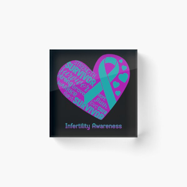 Item preview, Infertility Heart Support Infertility Warrior Fighting designed and sold by GennieShop.