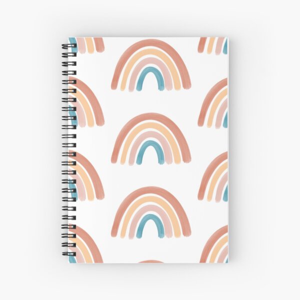 Earthy toned rainbow Spiral Notebook