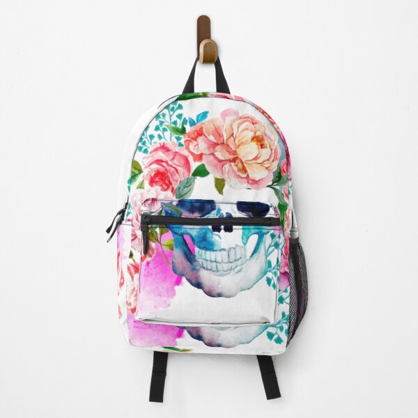 Item preview, colourful skull among flowers.....!! designed and sold by VIVEK KUMAR RAI.