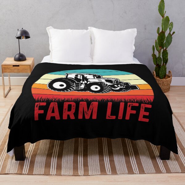 Aperçu de l'œuvre Farm Life Retro Vintage Farming Tracteur créée et vendue par TeesMii.