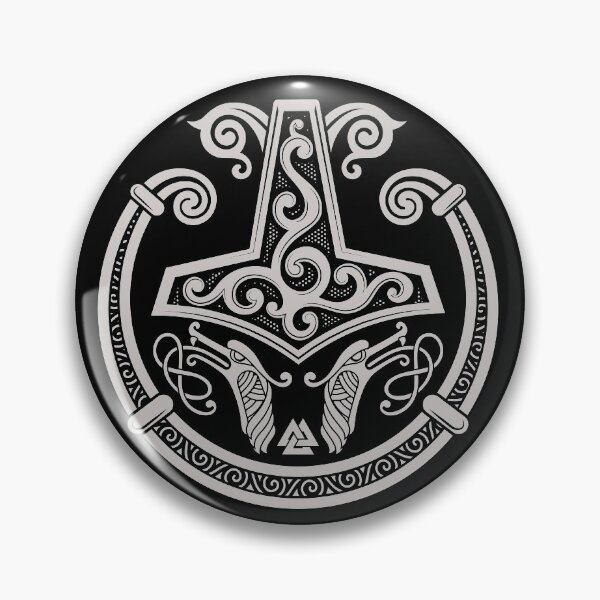 Item preview, Thors Hammer Mjolnir Norse Pagan Viking Torc Grey designed and sold by BluePagan.