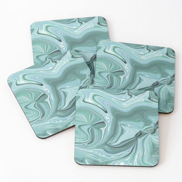 Item preview, Modern abstract blue random marble effect designed and sold by Graphics By Craig.