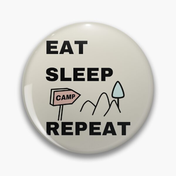 Item preview, Eat Sleep Camp Repeat - Camping Hobby designed and sold by ViewerEqualsPhoton.