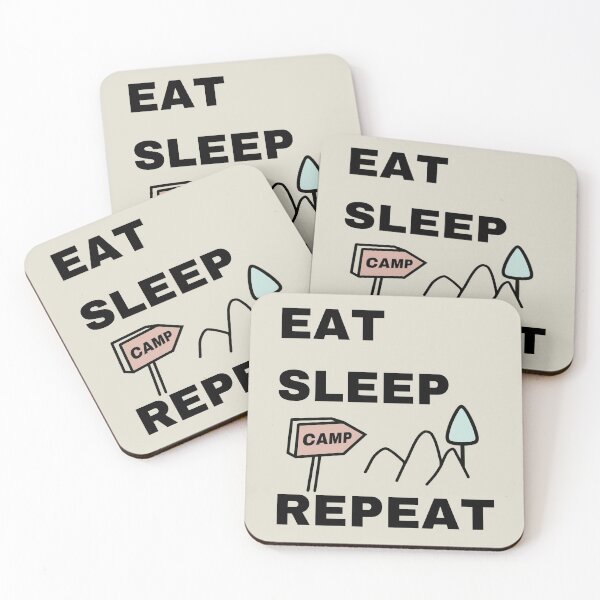 Item preview, Eat Sleep Camp Repeat - Camping Hobby designed and sold by ViewerEqualsPhoton.
