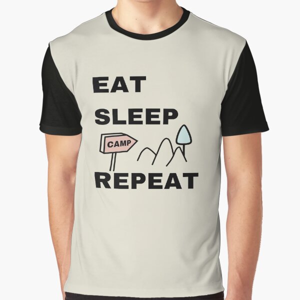 Item preview, Eat Sleep Camp Repeat - Camping Hobby designed and sold by ViewerEqualsPhoton.