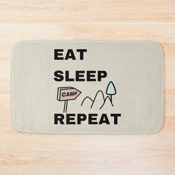 Item preview, Eat Sleep Camp Repeat - Camping Hobby designed and sold by ViewerEqualsPhoton.