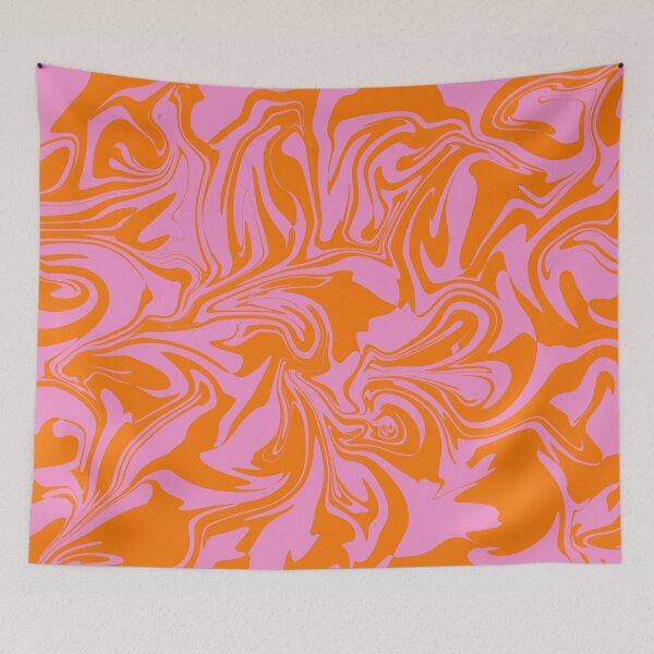 Item preview, Orange and Pink random swirls designed and sold by Graphics By Craig.