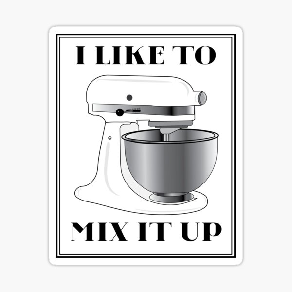 Kitchen Aid Mixer Pastel Yellow Sticker for Sale by digidrawdude