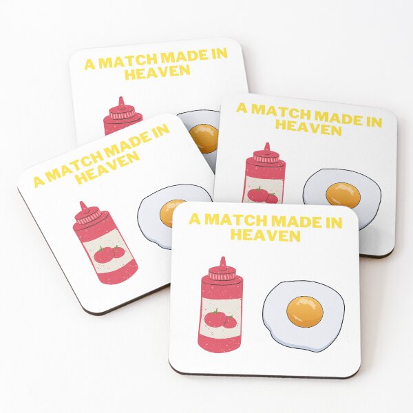 Item preview, A match made in heaven/ Ketchup on Eggs designed and sold by 2Cheesy4U.