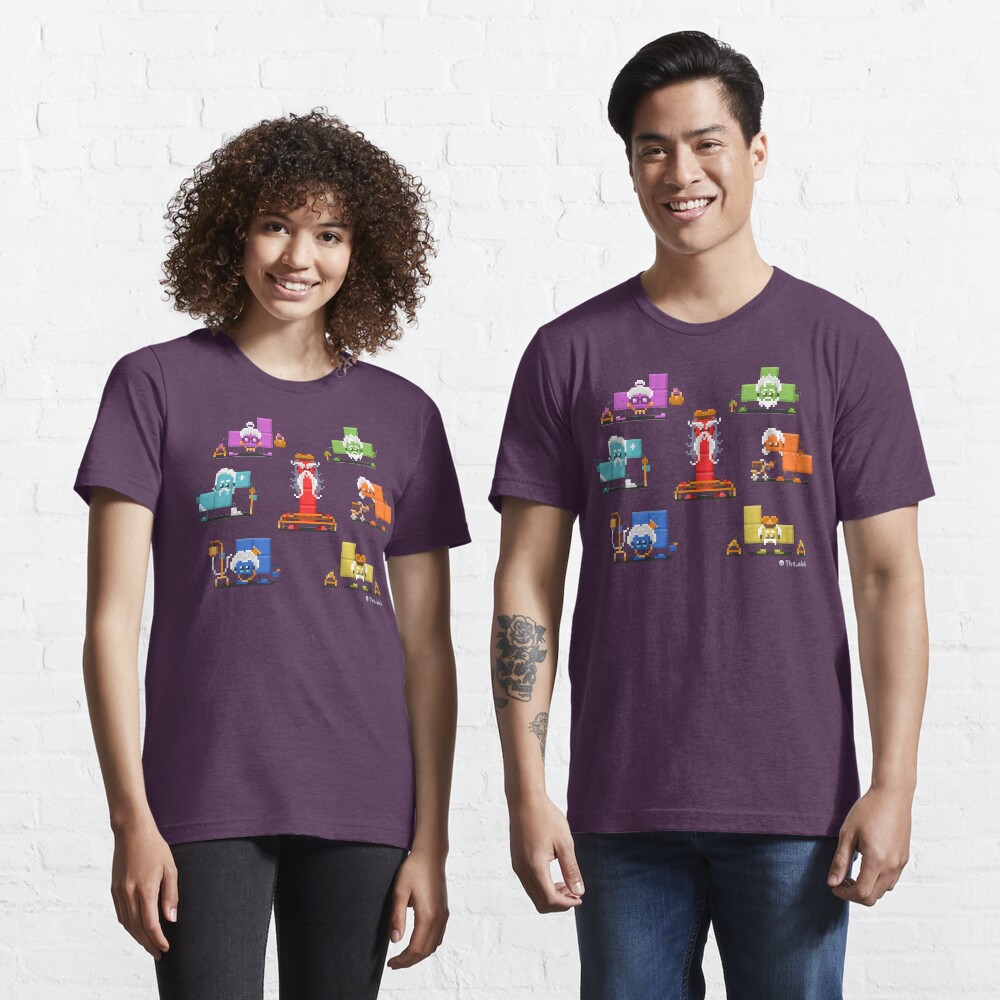 16-bit Old Tetriminos Essential T-Shirt