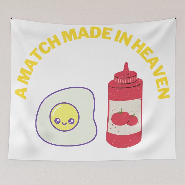 Item preview, A match made in heaven ~ Ketchup on Eggs designed and sold by 2Cheesy4U.