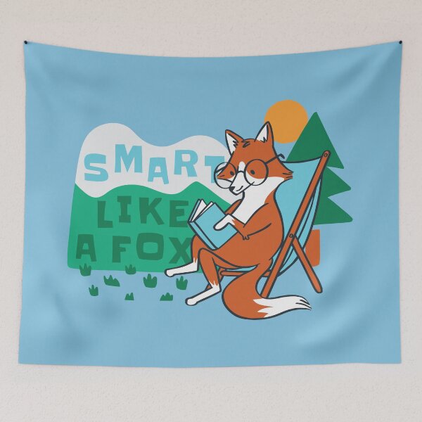 Item preview, Cute Fox Cartoon // Smart Like a Fox designed and sold by SLAG-Creative.