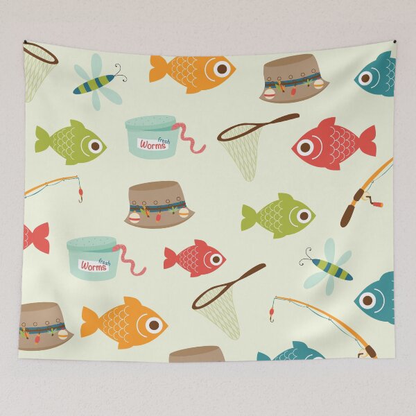 Item preview, Fishing Pattern for Kids designed and sold by JDWCreations.