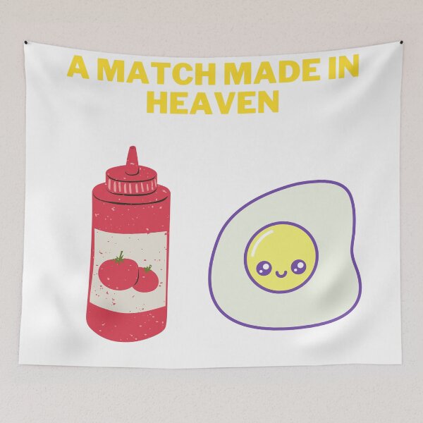 Item preview, A match made in heaven -- Ketchup on Eggs designed and sold by 2Cheesy4U.