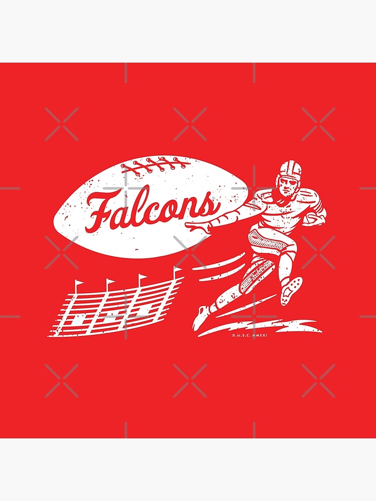 Vintage Football - Atlanta Falcons (White Falcons Wordmark)' Art Board  Print for Sale by deadmansupplyco