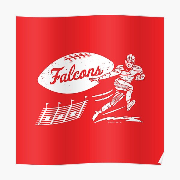 Atlanta Falcons Football Poster, Atlanta Falcons Gift, Atlanta Falcons Man  Cave Falcons Gift