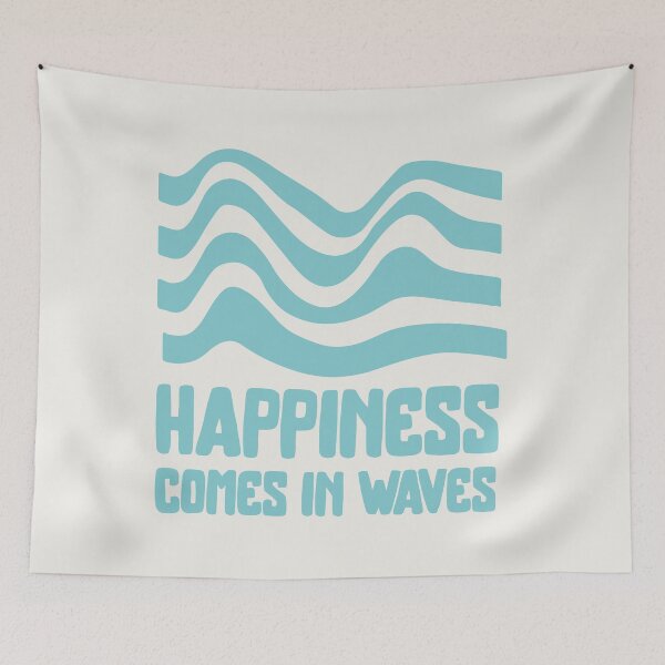 Item preview, Happiness comes in waves Cool Vintage Surfer designed and sold by Pau Baz.
