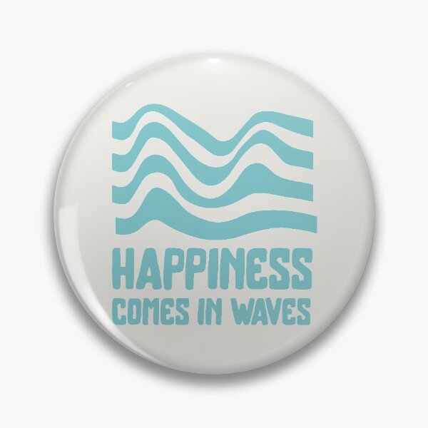 Item preview, Happiness comes in waves Cool Vintage Surfer designed and sold by Pau Baz.