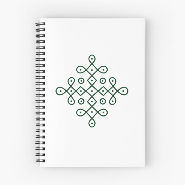 Item preview, Dot Kolam, Green transparent Kolam, Muggu, rangoli designed and sold by HariniArts.