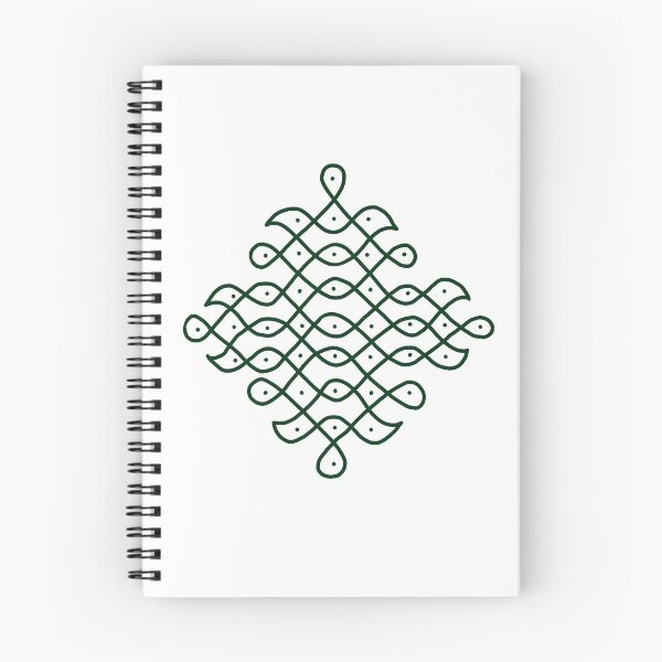 Item preview, Dot Kolam, Green transparent Kolam, Muggu, rangoli designed and sold by HariniArts.