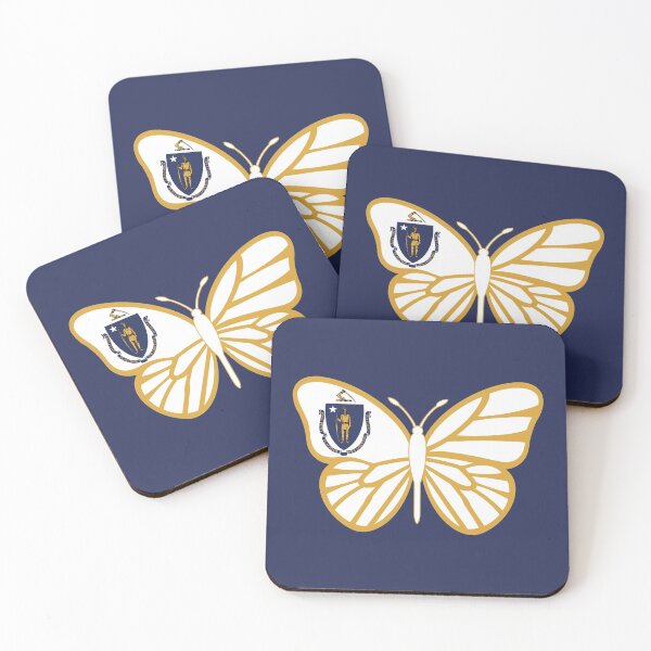 Item preview, State of Massachusetts Flag Butterfly designed and sold by Gsallicat.
