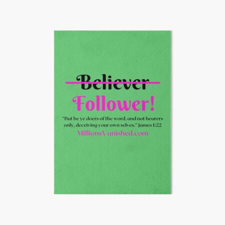Follower Girl - Christian Art Board Print