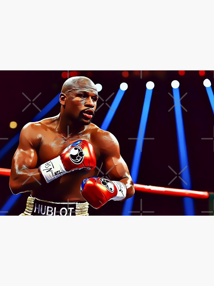 Floyd Mayweather Jr. Signed The Money Team Hulbot Boxing Trunks