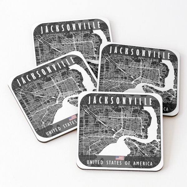 Item preview, JACKSONVILLE MAP USA designed and sold by hatimelhag.