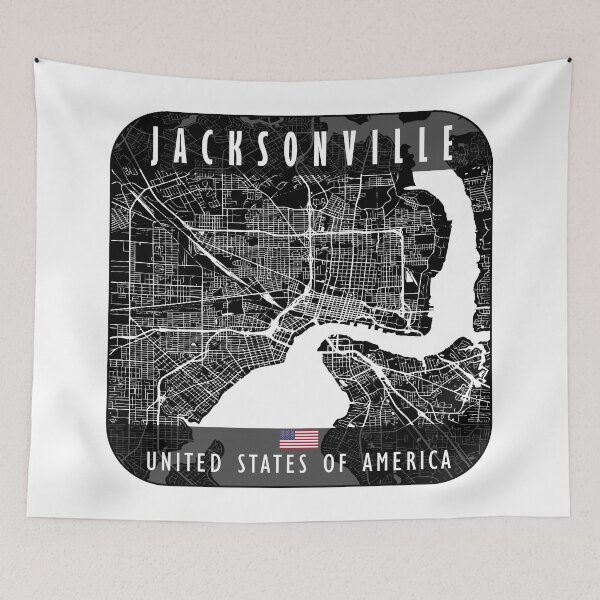 Artikelvorschau, JACKSONVILLE KARTE USA entworfen und verkauft von hatimelhag.