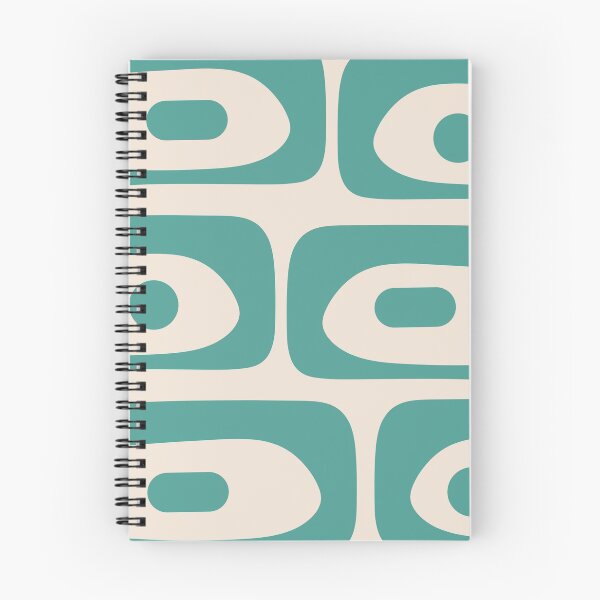 Item preview, Mid-Century Mod Piquet Minimalist Retro Abstract Buff and Vintage Teal designed and sold by kierkegaard.