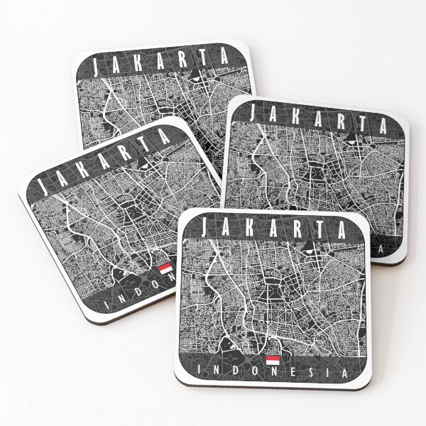 Item preview, JAKARTA MAP INDONESIA designed and sold by hatimelhag.