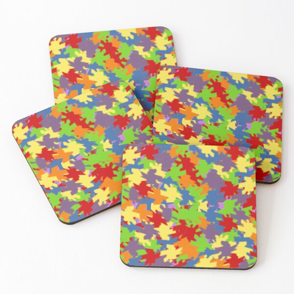 Item preview, All-Over Multi-color Abstract Puzzle Pieces Design designed and sold by ThisNThatImages.