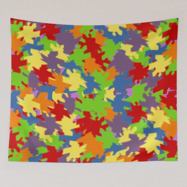 Item preview, All-Over Multi-color Abstract Puzzle Pieces Design designed and sold by ThisNThatImages.