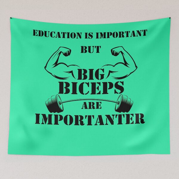 Item preview, Education Is Important But Biceps Are Importanter designed and sold by YSNbr.