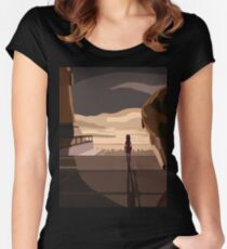 Ahsoka Tano "Im sorry master, Im not coming back" Women's Fitted Scoop T-Shirt