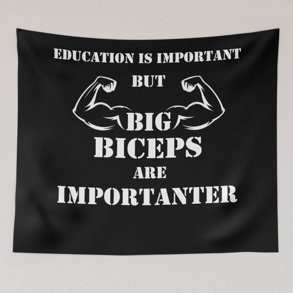 Item preview, Education Is Important But Biceps Are Importanter designed and sold by YSNbr.
