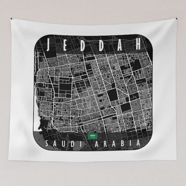 Item preview, JEDDAH MAP SAUDI ARABIA designed and sold by hatimelhag.